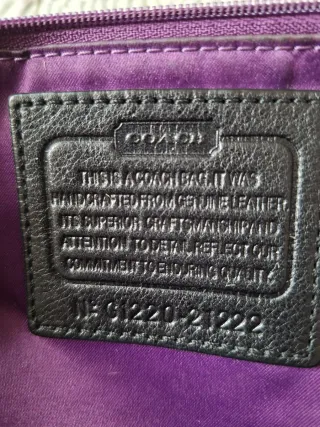 Bolso Piel Negro Coach