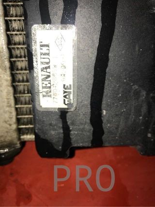 Radiador aire/agua electro 1500 dci