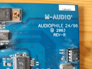Tarjeta Sonido M-Audio Audiophile 2496