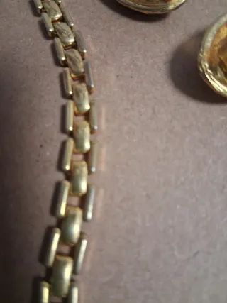 Conjunto collar y pendientes vintage