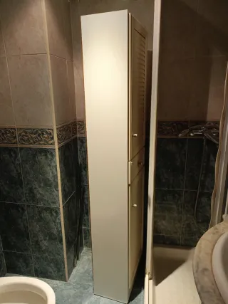 Mueble Columna Baño Blanco