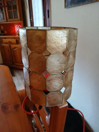 Pantalla lámpara nacarada diseño mosaico