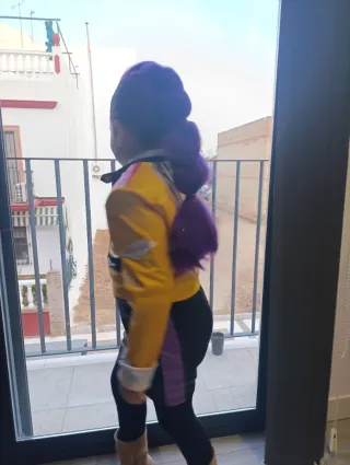 Disfraz Kpop Guerreras Rumi + trenza 9/12 años