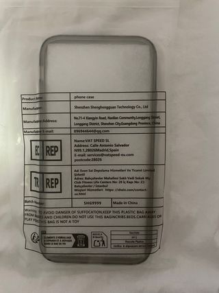 Funda shein iPhone XR Estrellas Negras