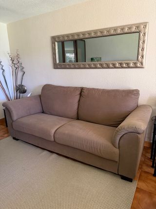 Sofá TIDAFORS IKEA 3 plazas marrón beige