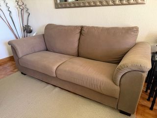 Sofá TIDAFORS IKEA 3 plazas marrón beige