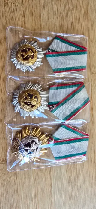 Medallas URSS y Bulgaria