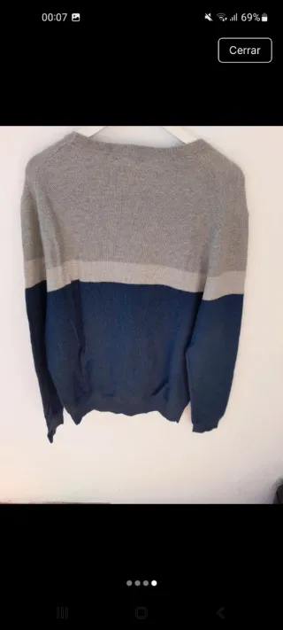 Polo Ralph Lauren Jersey Gris y Azul