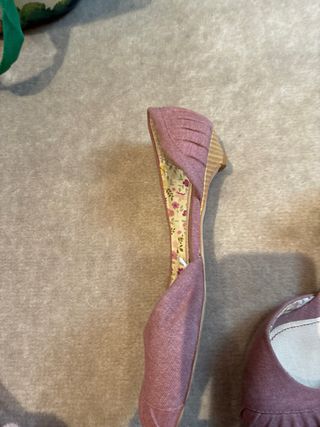 Zapatos planos Stradivarius morados