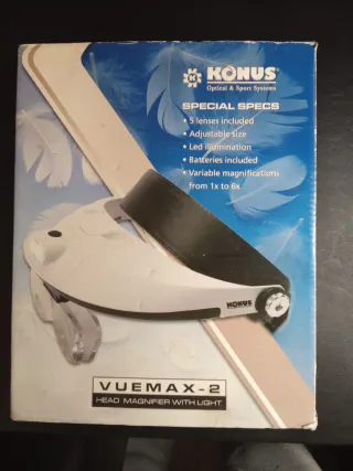 Lupa Frontal con Luz y Lentes