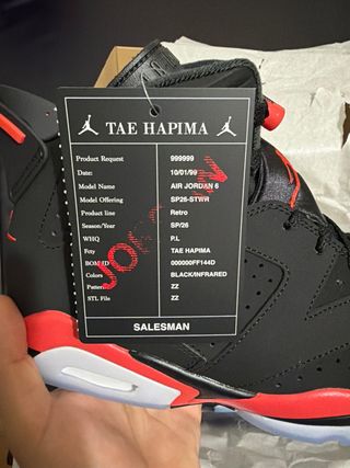 Jordan 6 Retro Reverse Infrared