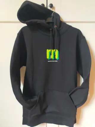 Felpa Muschio Selvaggio nera con logo