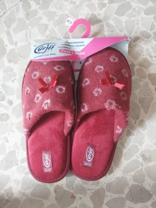 Pantofole Griff donna n.36-37 rosse