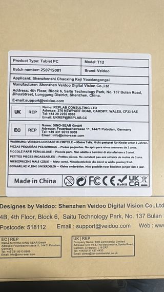 Tablet Veidoo Beige/Marrón