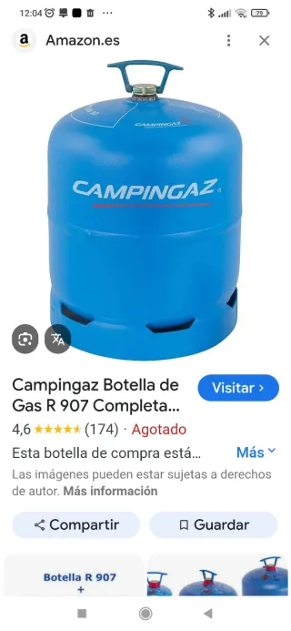 Botella Campingaz R 907 Gas