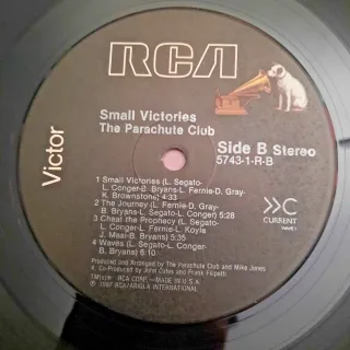 The Parachute Club Small Victories LP 12" 33 RPM