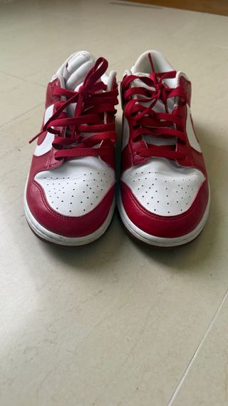 Zapatillas Nike Dunk Low Rojas y Blancas