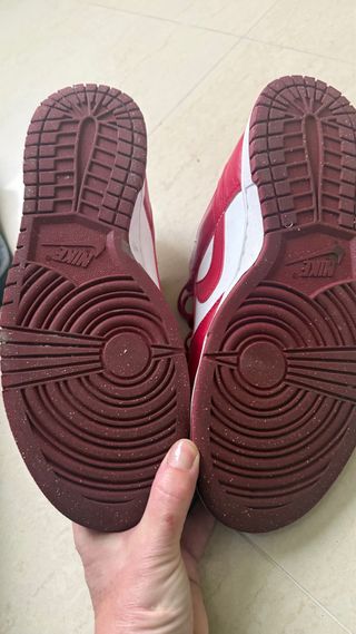 Zapatillas Nike Dunk Low Rojas y Blancas