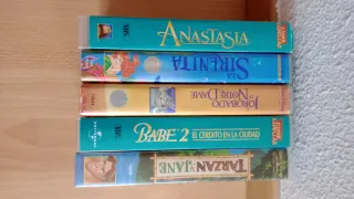 Lote 5 Películas Disney VHS