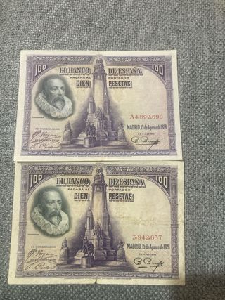 Billetes 100 Pesetas Banco de España 1931