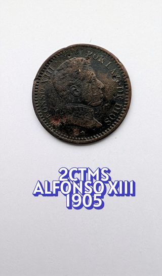 2 cts Alfonso XIII 1905