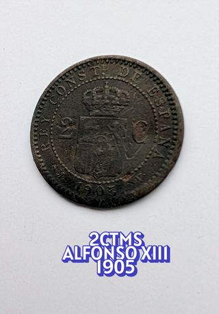 2 cts Alfonso XIII 1905