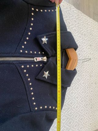 Chaqueta Zara Lana Estrellas Talla XS