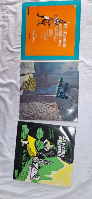 Lote 3 Vinilos Antiguos: Clásica, Flamenco, Musica