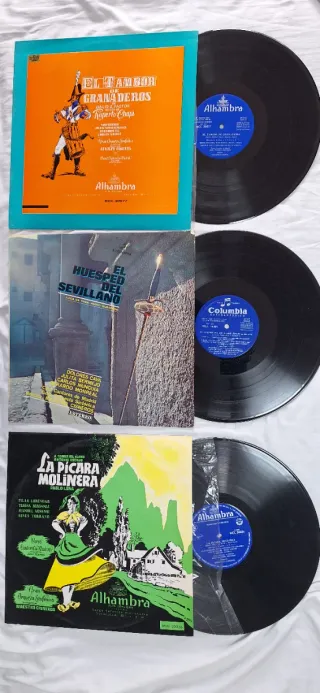Lote 3 Vinilos Antiguos: Clásica, Flamenco, Musica