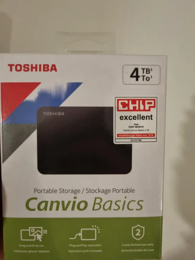 Disco Externo Toshiba 4TB + Recuperación de datos