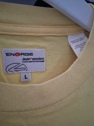 T-shirt Energie stampa tropicale taglia L