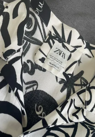 Zara Camisa Estampada Talla M