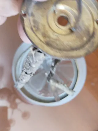 Lámpara Modernista Cristal y Colgador