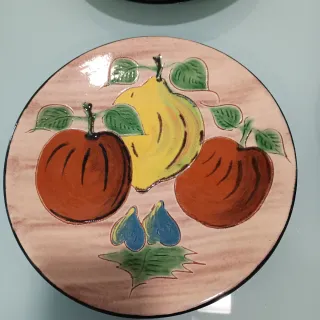 4 Piatti Decorativi Frutta