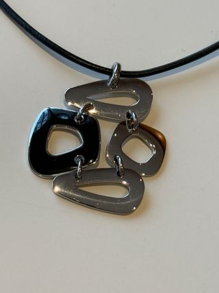 Conjunto Lotus Acero Colgante y Pendientes