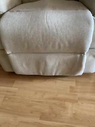 Sillón relax manual beige en buen estado