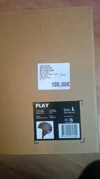 Casco Esqui Negro Talla L (59-61cm)