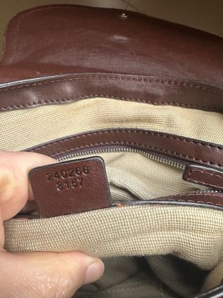 Borsa Gucci vintage in tela GG monogram  #gucci