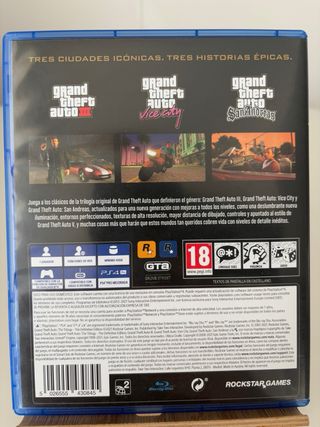 Pack GTA Trilogy + GTAV PS4