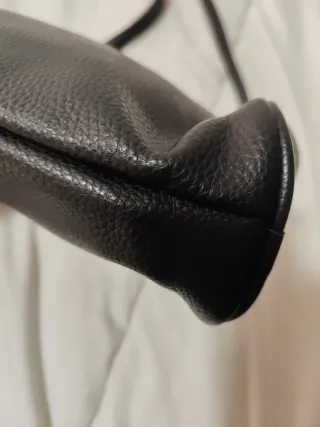 Bolso piel vintage negro