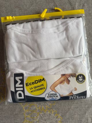 Camisetas de tirantes DIM algodón (2 uds)