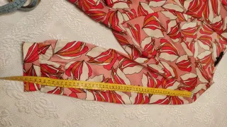 Blusa cruzada estampada