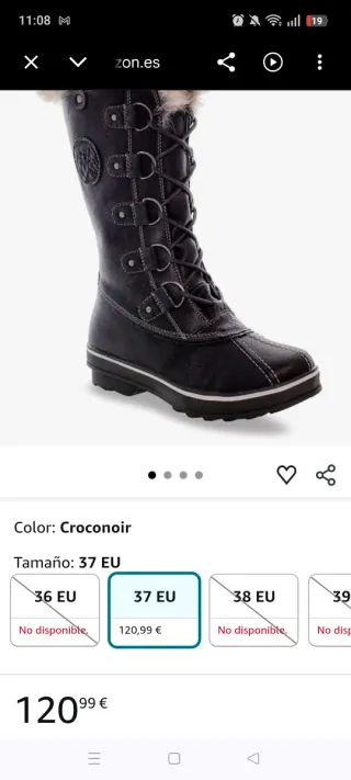 Botas Nieve Kimberfeel Mujer Altas T38
