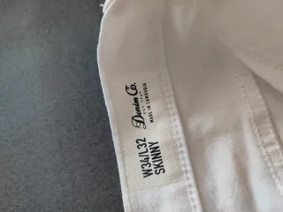 Vaqueros blancos mujer T34