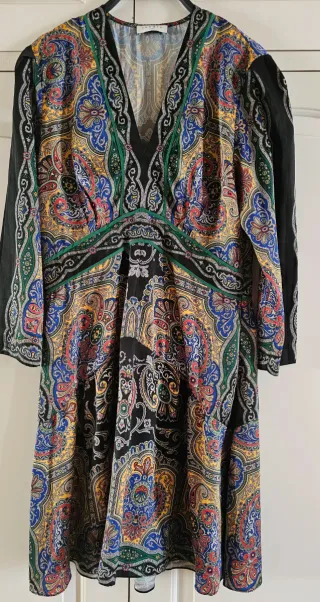 Vestido Sandro estampado multicolor