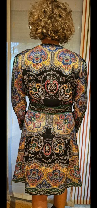 Vestido Sandro estampado multicolor