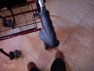 Andador con asiento y ruedas