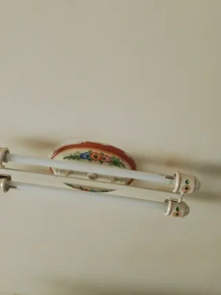 Lámpara de techo cerámica cocina floral