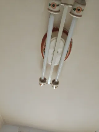 Lámpara de techo cerámica cocina floral