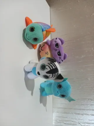 5 Peluches Sami Fish, Neptune, Little, Emoti 8/10c